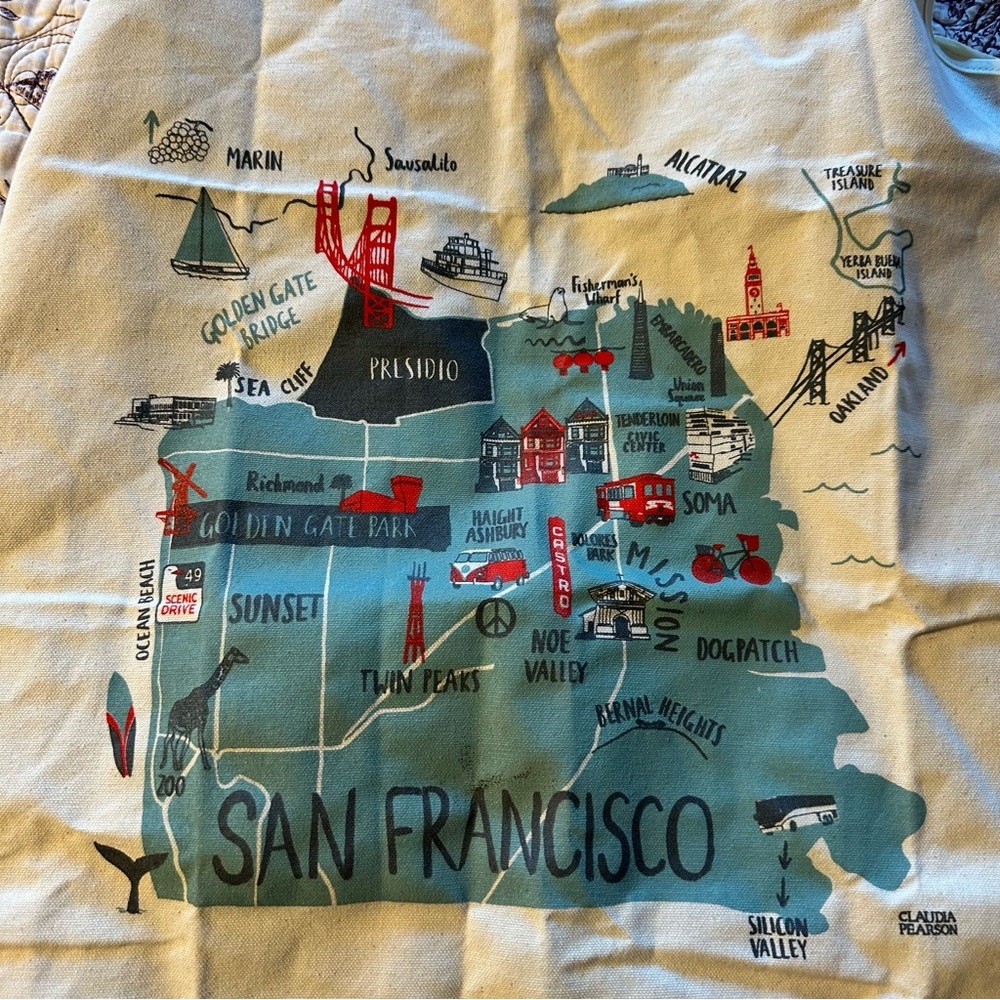 San Francisco Map Apron - Picture 3 of 3